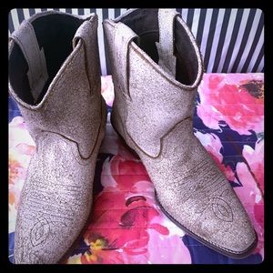 Ankle height Roper cowboy boots